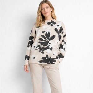 LOVETREND floral Patterned Cowl Neck Sweater